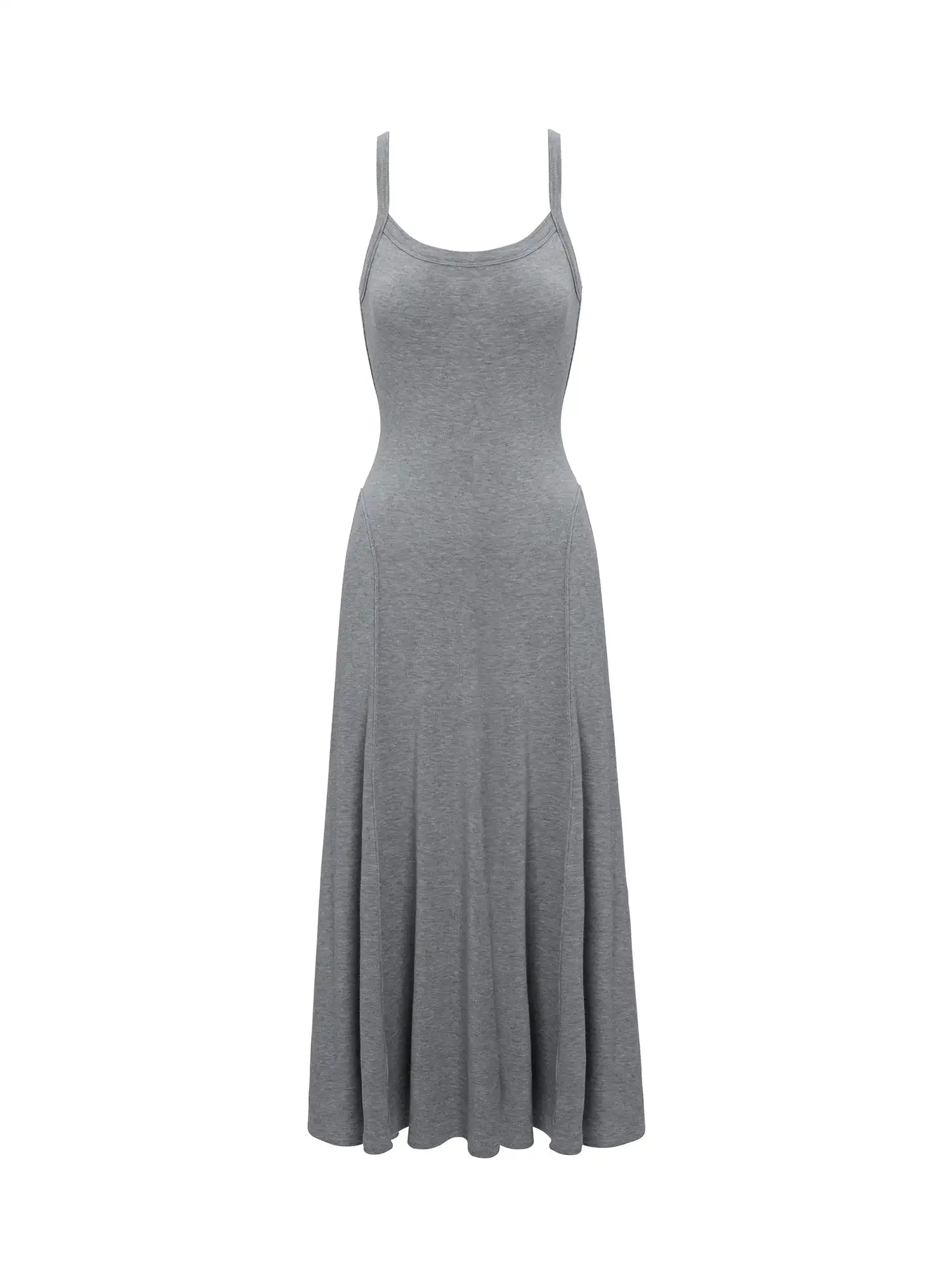 Back Hollow Slip Maxi Dress