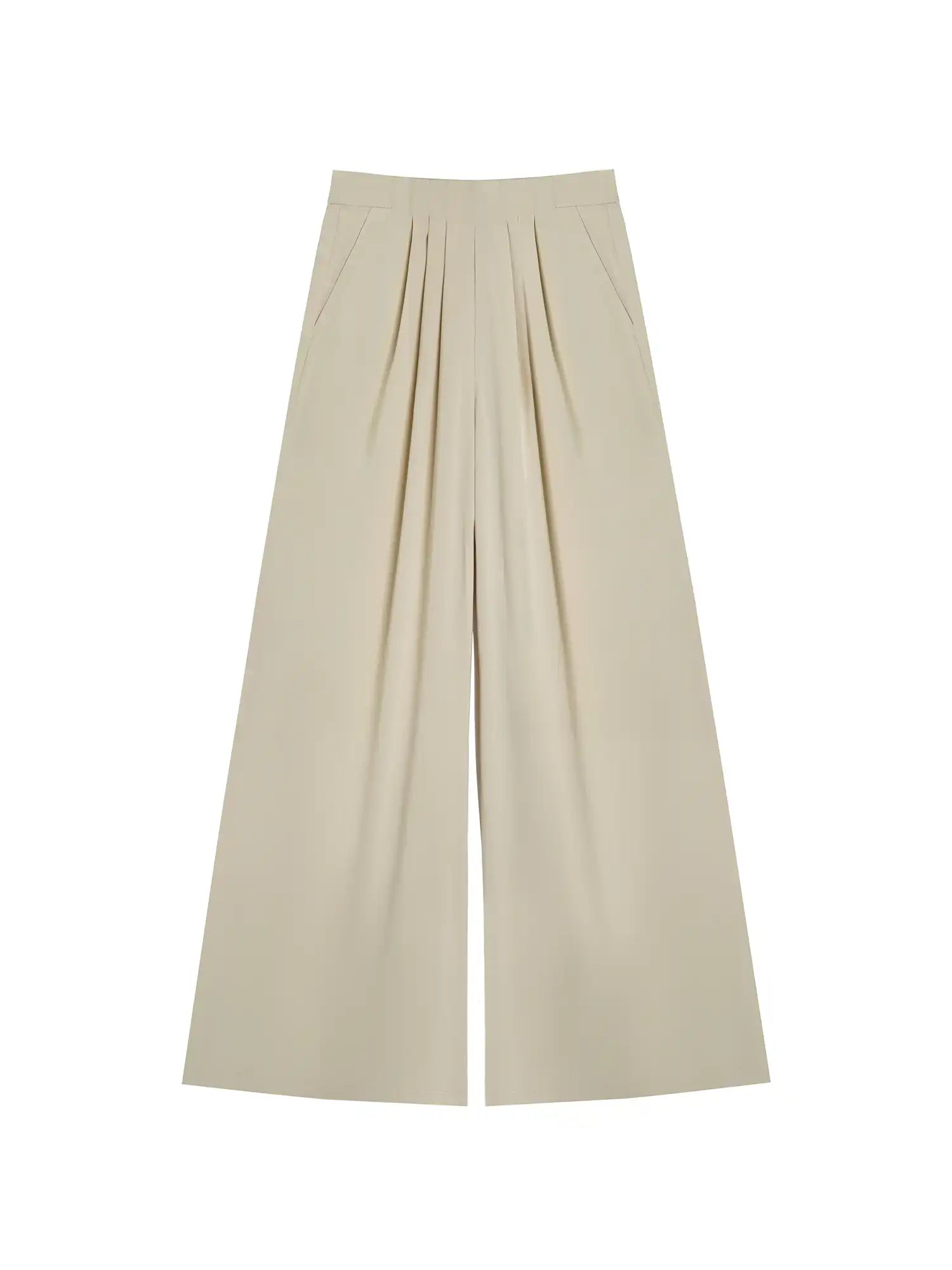 High Waist Relaxed Straight Leg Pants