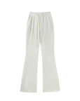 High Waist Drawstring Flared Yoga Pants