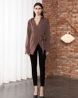 Fitted Lace-up Shirt