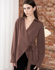 Fitted Lace-up Shirt