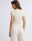 Merino See Through Round Neck Relaxed Tank Top