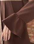 Spliced Fitted Shirt Dress