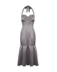 Strap Butterfly Mermaid Midi Dress