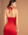 Strap Butterfly Mermaid Midi Dress