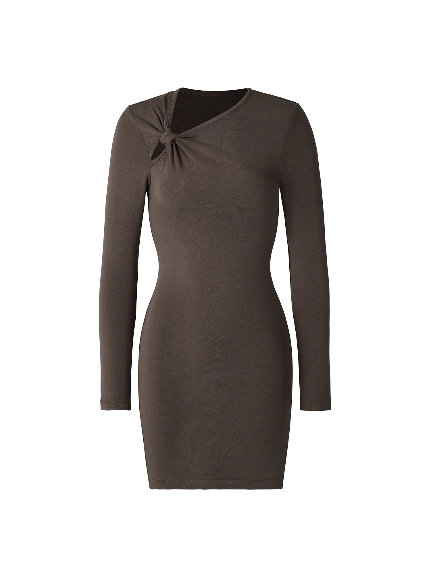 Twisted Chest Midi Dress