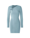 Twisted Chest Midi Dress