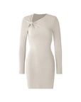 Twisted Chest Midi Dress