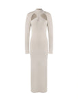 Twisted Hollow Form Fitting Maxi Dress