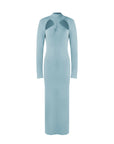 Twisted Hollow Form Fitting Maxi Dress