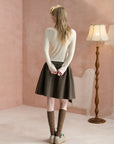 Layered-Look Boatneck Henley Top
