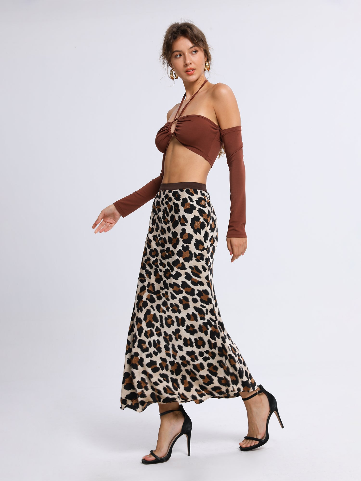 Leopard Maxi Skirt