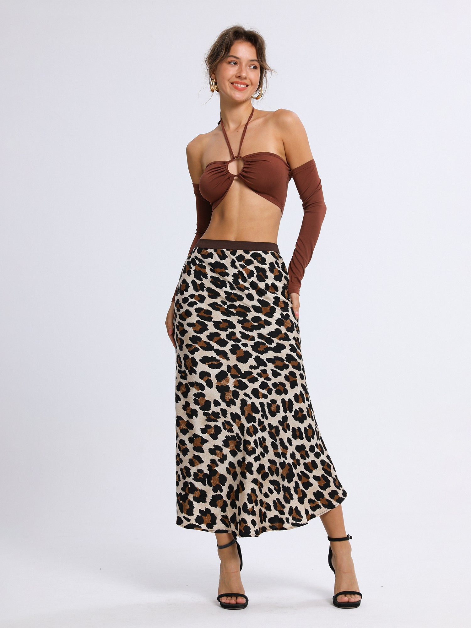 Leopard Maxi Skirt