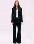 Low-Rise Drawstring Flared Sweatpants