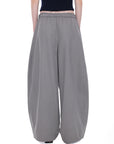 Pleated Barrel-Leg Pants