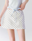 Polka Dot A-Line Skort