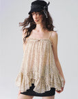 Polka Dot Swing Cami in Cream a?? view 4