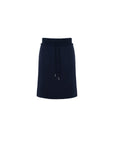 Pull-On Drawstring Midi Skirt