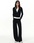 Pull-On Wide-Leg Pants