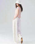 Ruffle-Trim Tie-Front Top
