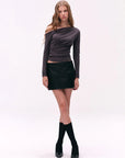 TENCEL Lyocell Ruched One-Shoulder Top