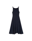 Twisted-Strap Slip Midi Dress