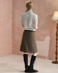 Two-Way Knee-Length Pencil Skirt