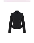 Two-Way Zip Stand-Collar Jacket