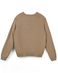 Woolen Rib Knit Raglan Sweater
