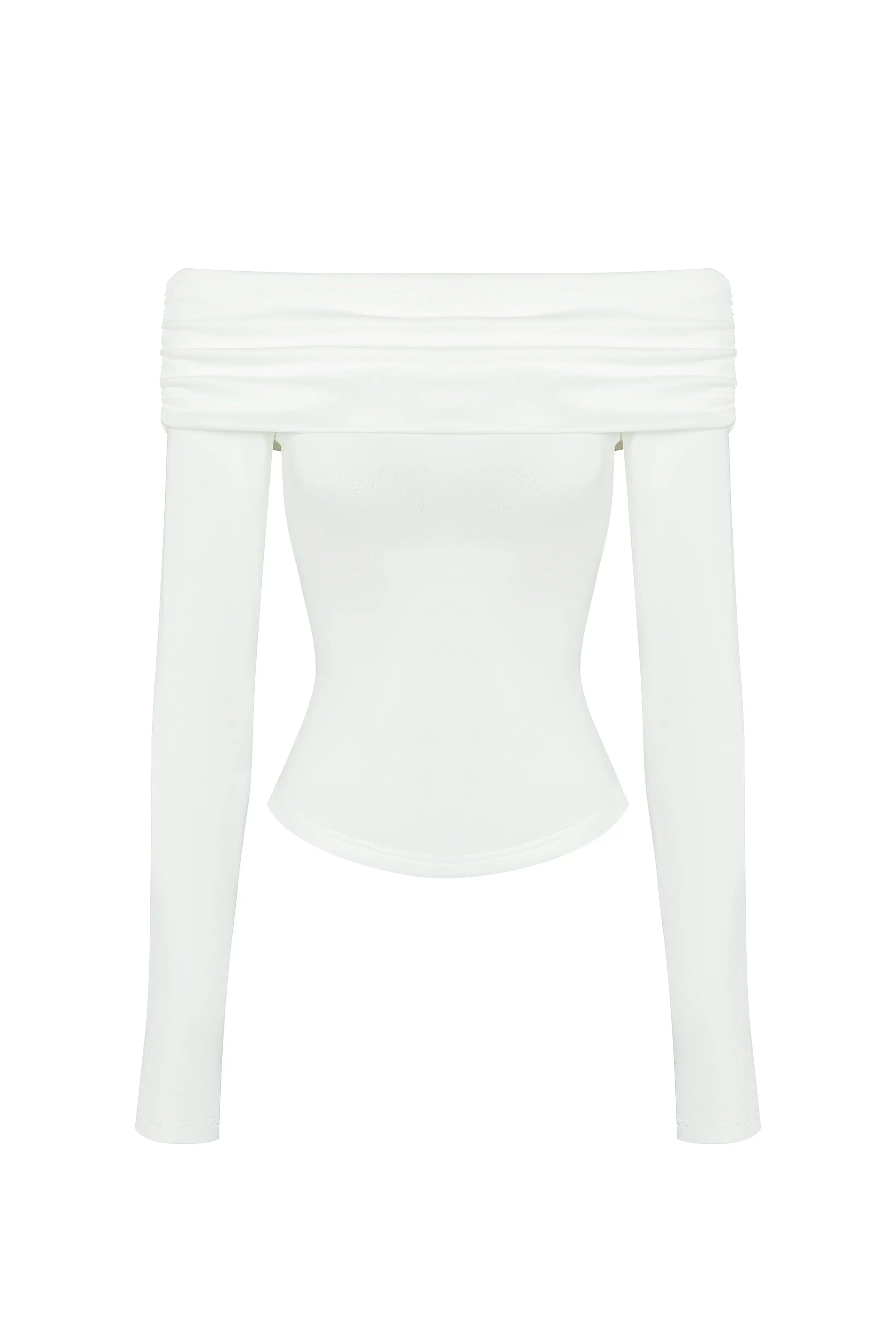 美品roughlow tough shoulder tops white roughlow tough shoulder tops(white)