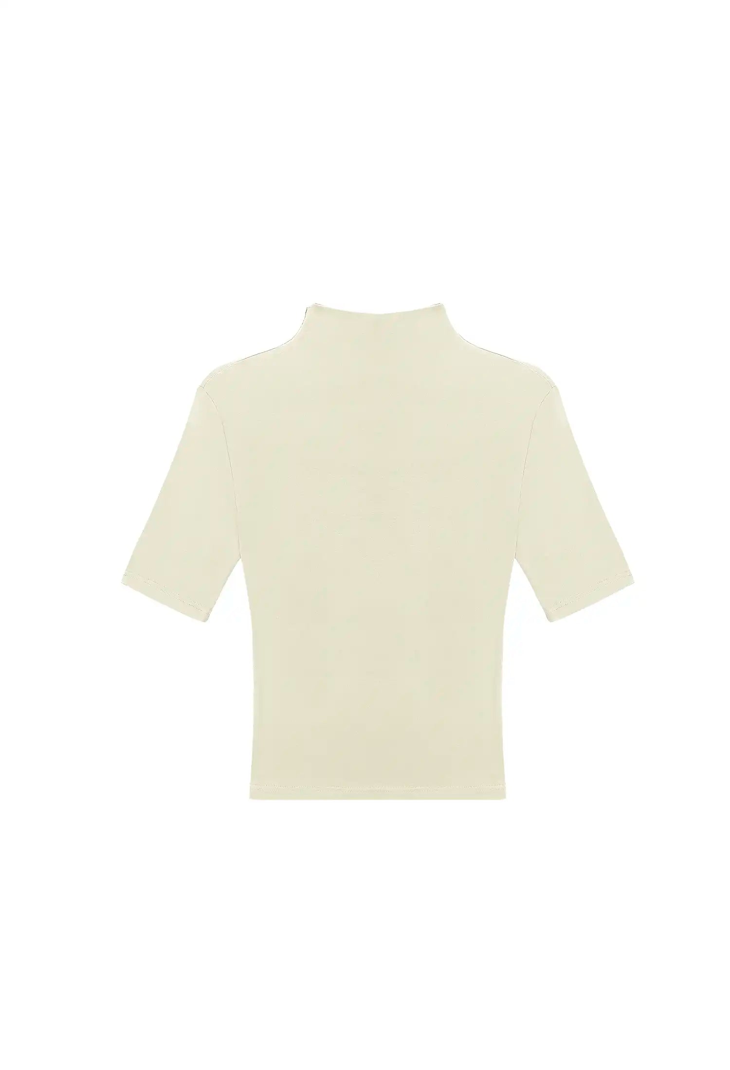 Mock Neck Short Sleeve Top