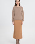 Woolen Rib Knit Raglan Sweater