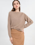 Woolen Rib Knit Raglan Sweater