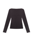 Thermal Ruched Front Double Layer Long Sleeve Top