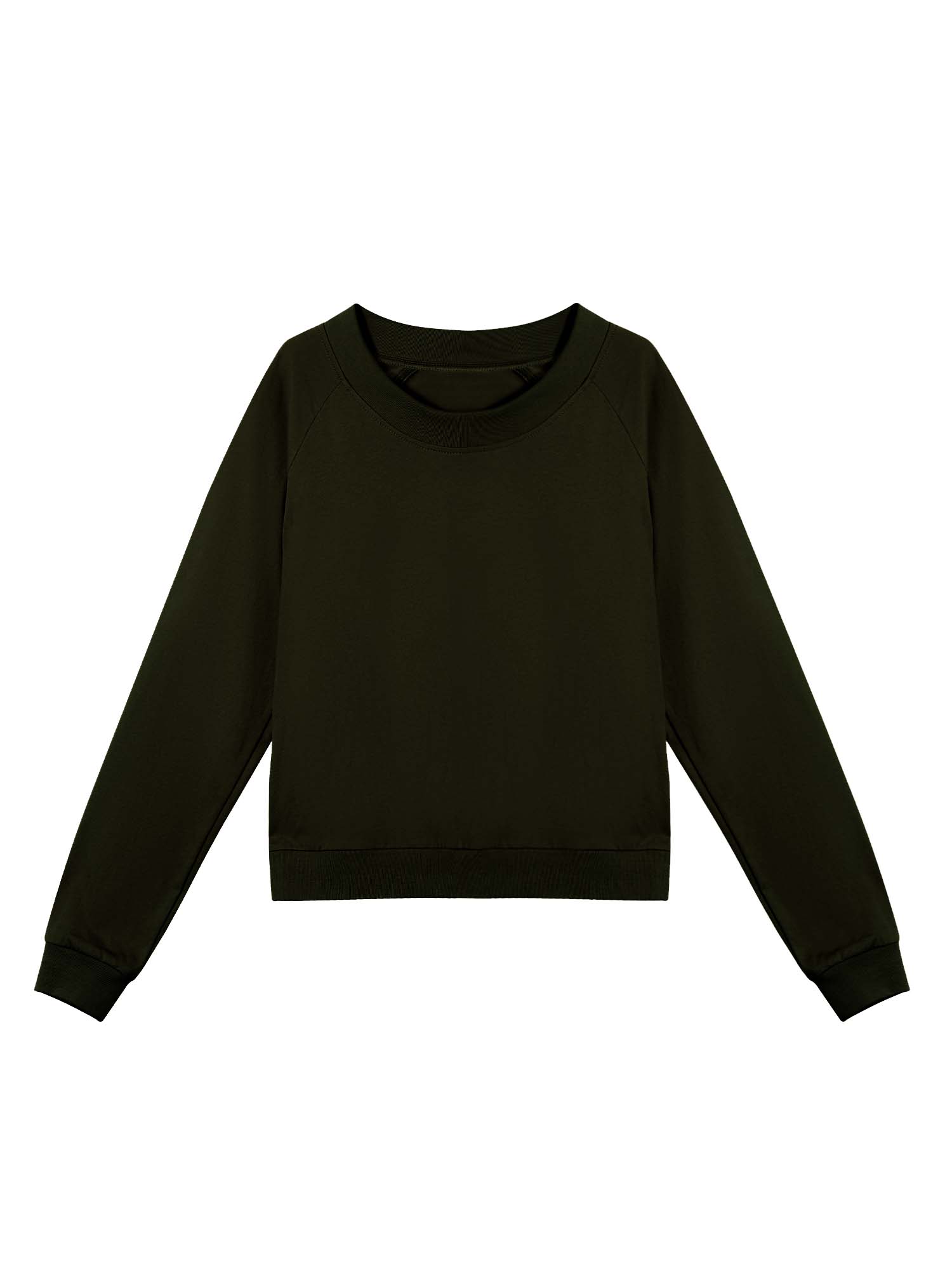 Raglan Sleeve Crewneck Sweater
