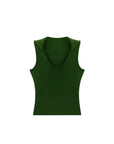 Vintage V-Neck Lapel Tank Top