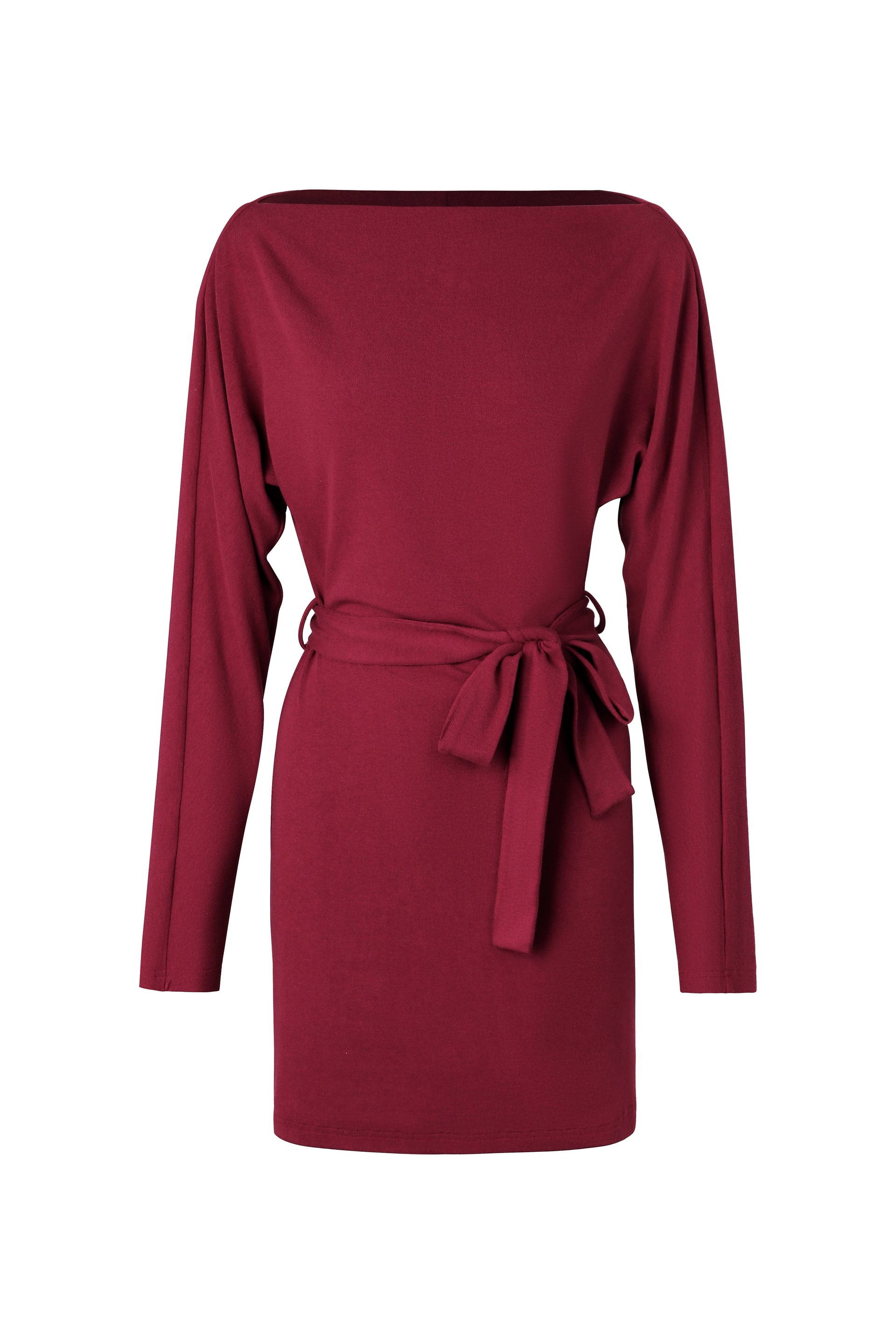 Off-Shoulder Belted Sweater Dress – HAE-us