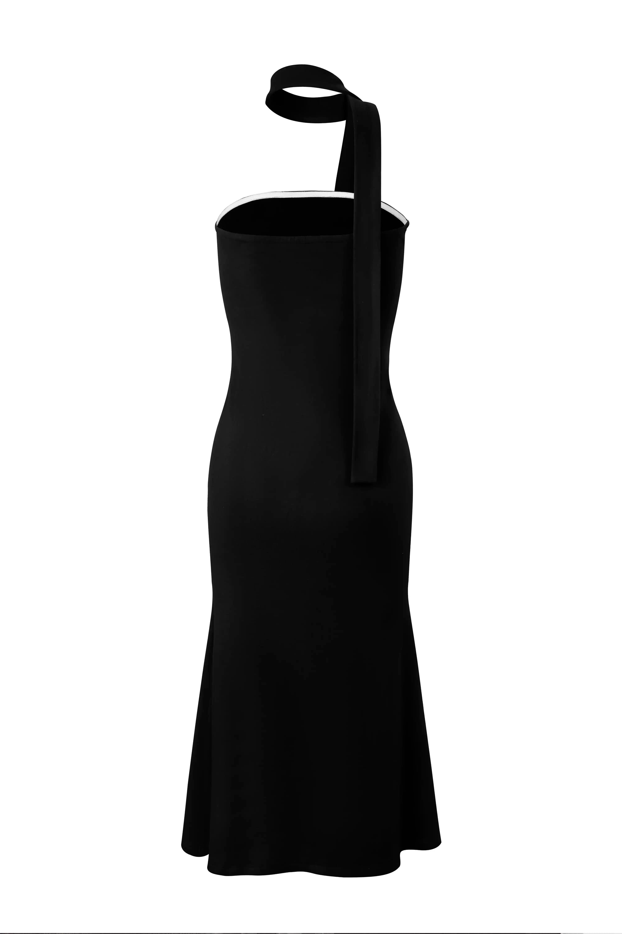 Halter Neck Cocktail Dress with Tie Detail