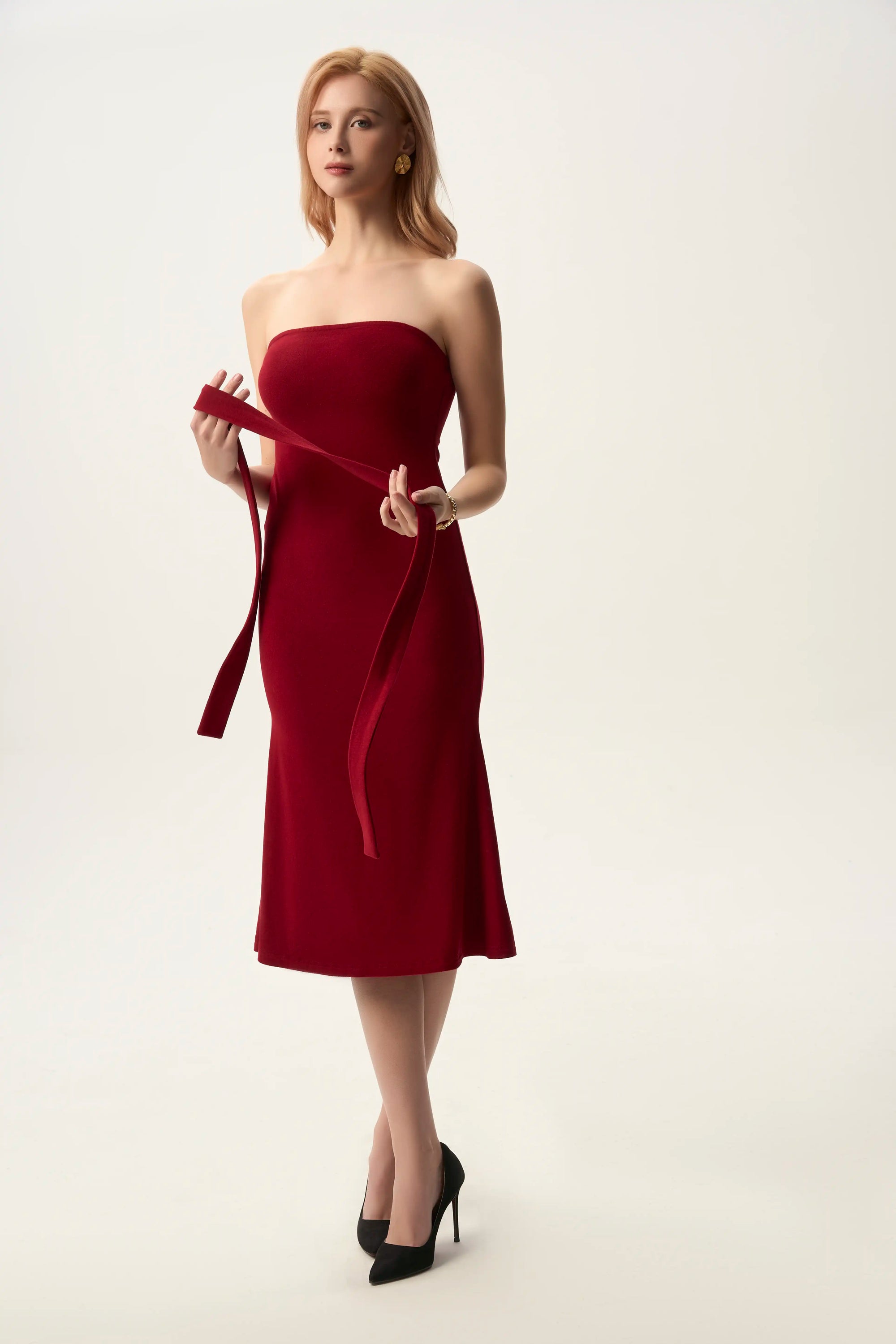 Halter Neck Cocktail Dress with Tie Detail