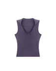 Vintage V-Neck Lapel Tank Top