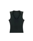 Vintage V-Neck Lapel Tank Top