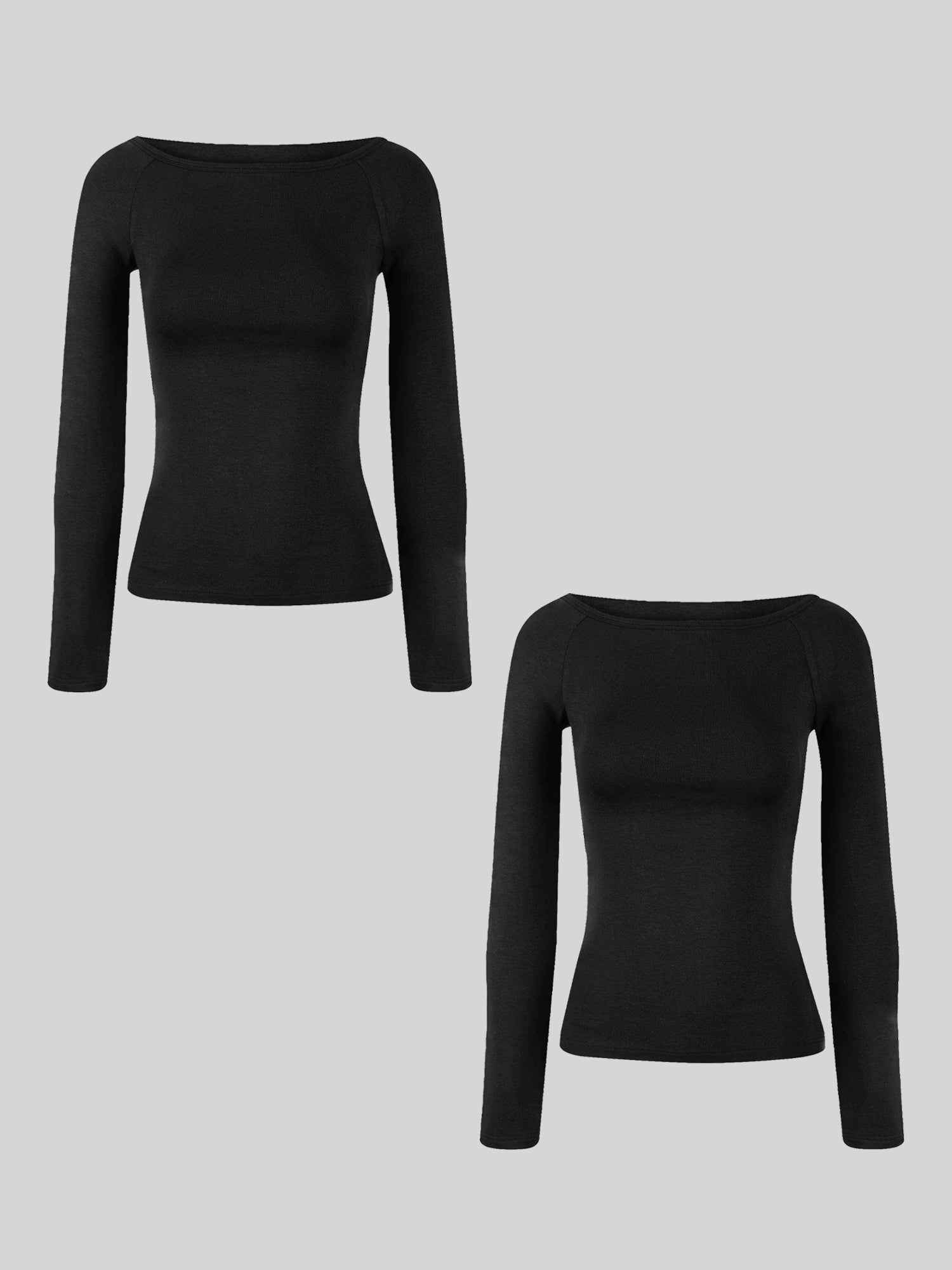 2Pcs Set Multi-Wear Long Sleeve Top