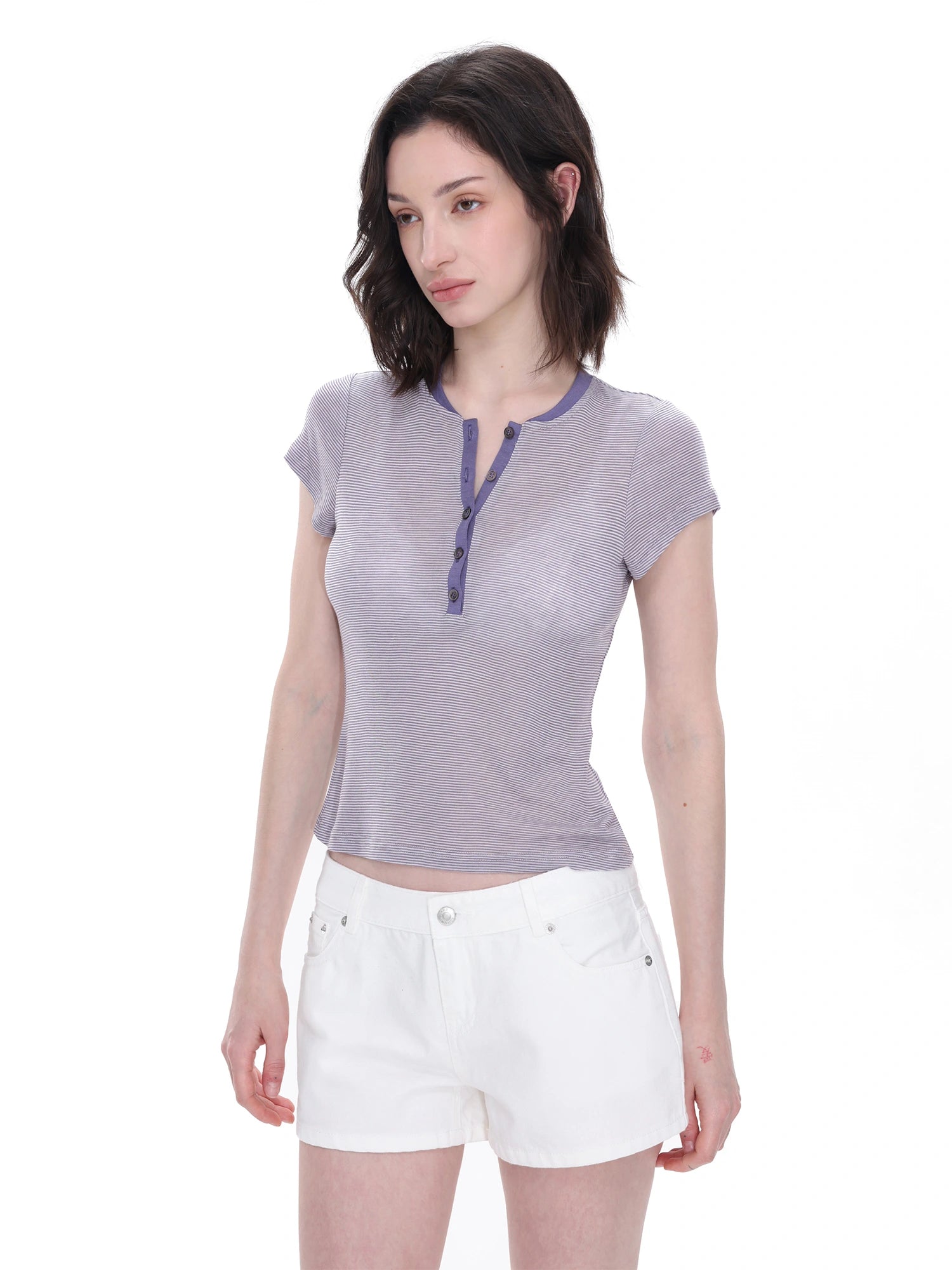 Fitted Henley Top