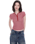 Fitted Henley Top