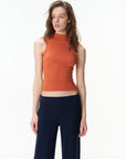 Mock-Neck Fitted Tank