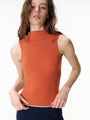 Mock-Neck Fitted Tank