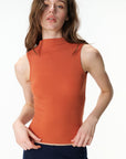Mock-Neck Fitted Tank