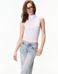 Mock-Neck Fitted Tank