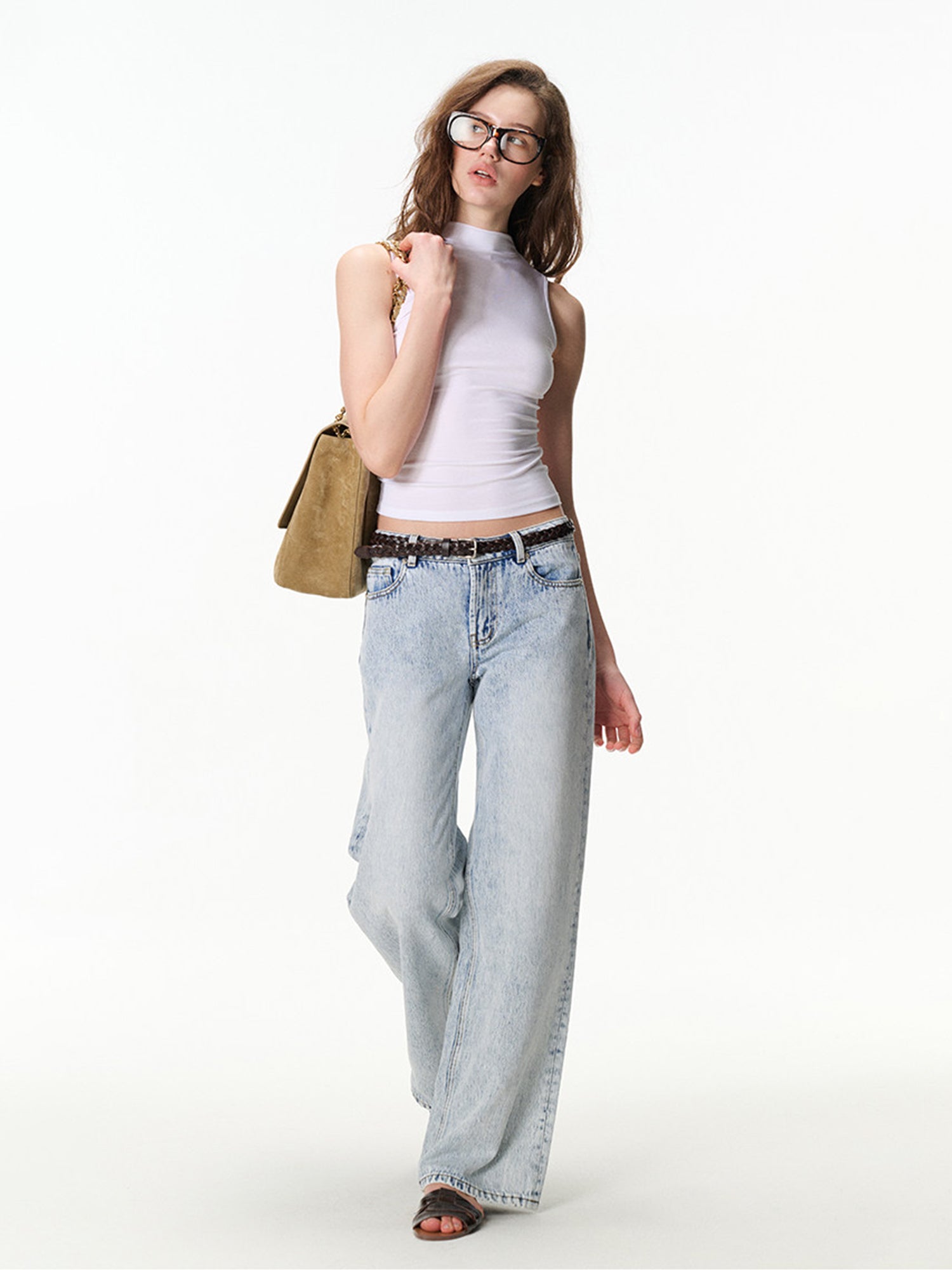 Mock-Neck Fitted Tank