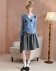 Argyle V-Neck Sweater